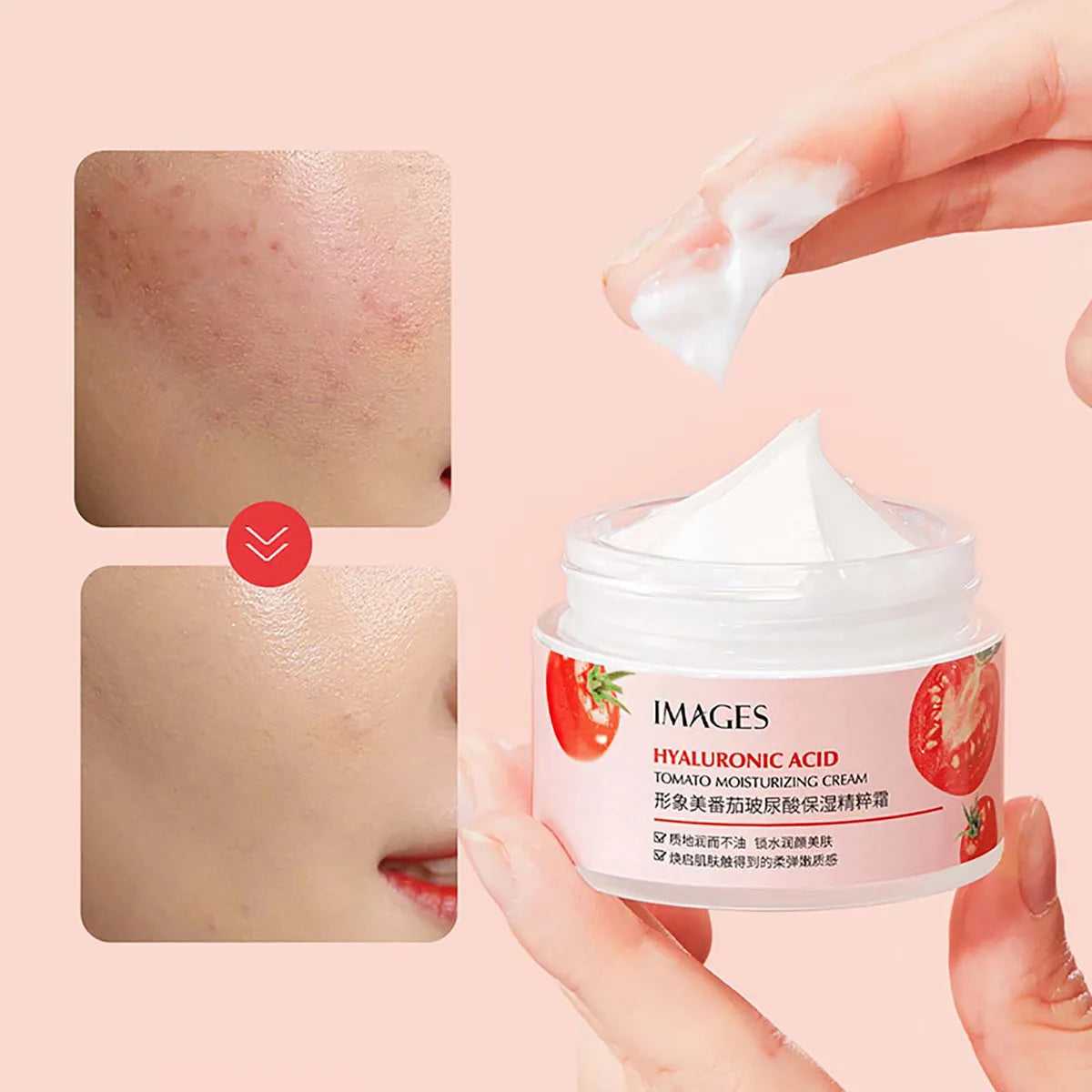 Fresh Crema Facial Hidratante con Tomate y Ácido Hialurónico
