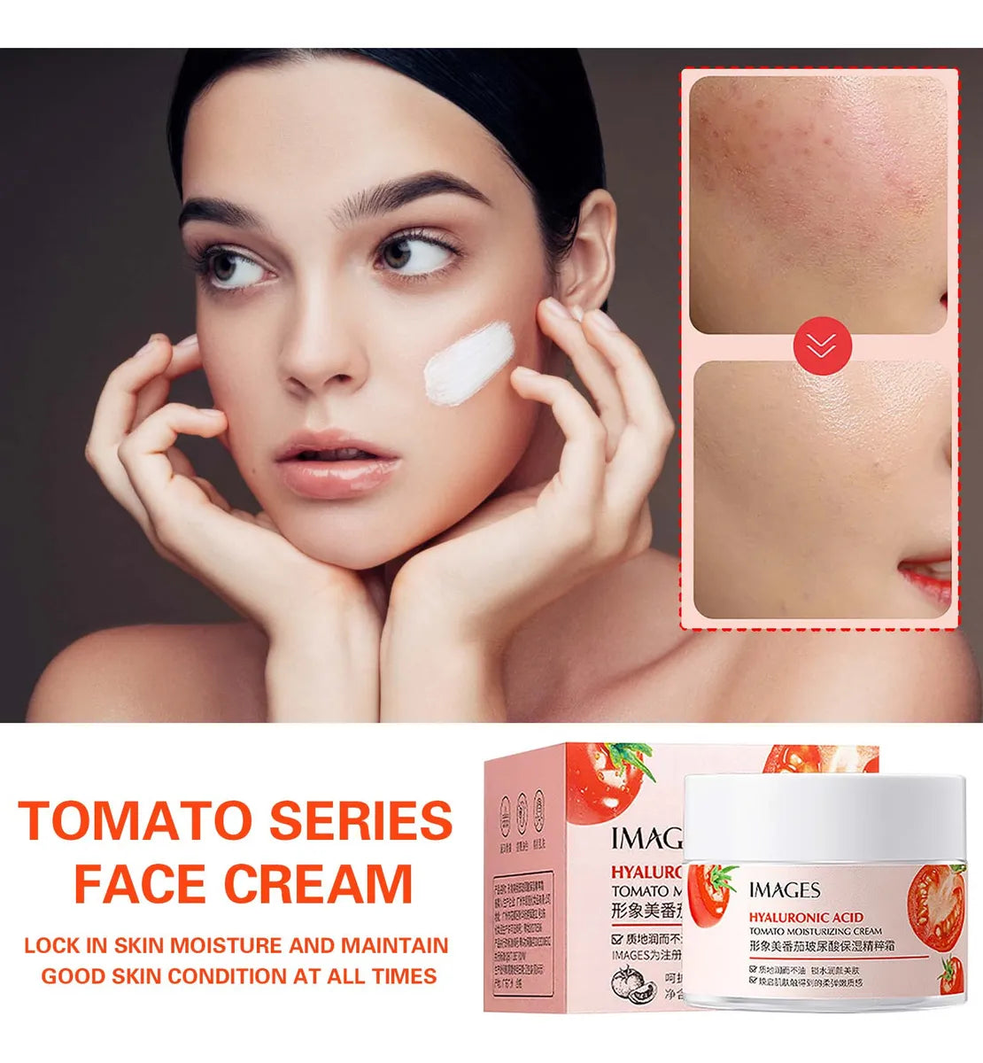 Fresh Crema Facial Hidratante con Tomate y Ácido Hialurónico